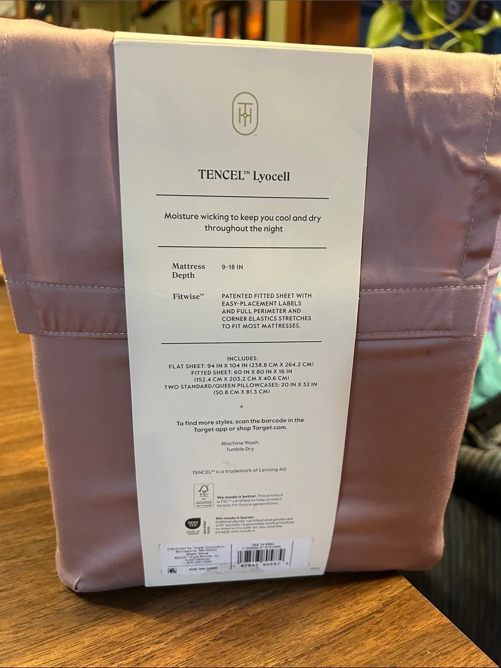 Threshold Cool TENCEL Lyocell Sheet Set - Lavender